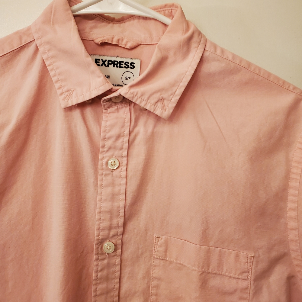 Express Men's Pink Shirt